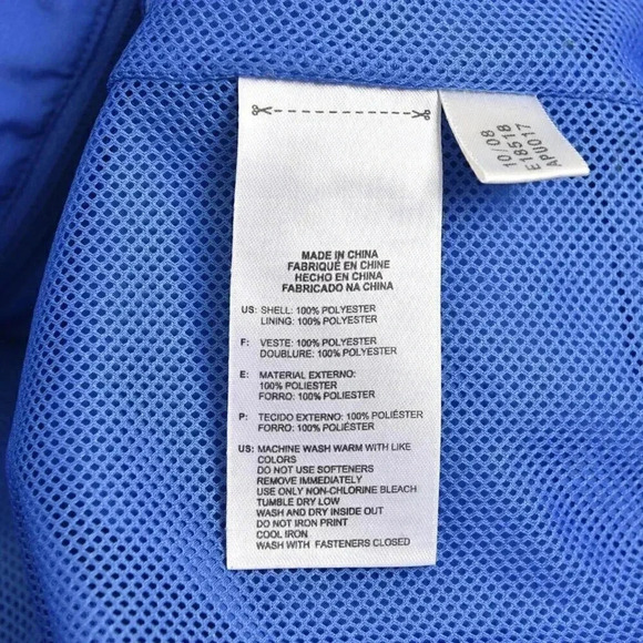 Adidas Predator Clima 365 Jacket Windbreaker Lightweight Blue  Black Size Large - Picture 11 of 12